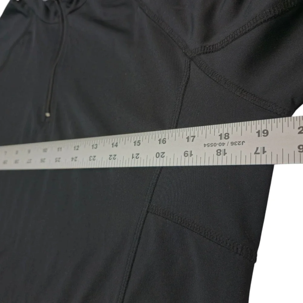 Snozu‎ Quarter 1/4 Zip Women's Pullover Jacket Black Size Small Thumb Holes - Picture 9 of 10